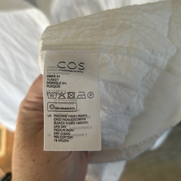 EUC COS Cotton Crinkle Button Down Shirt - Picture 4 of 5